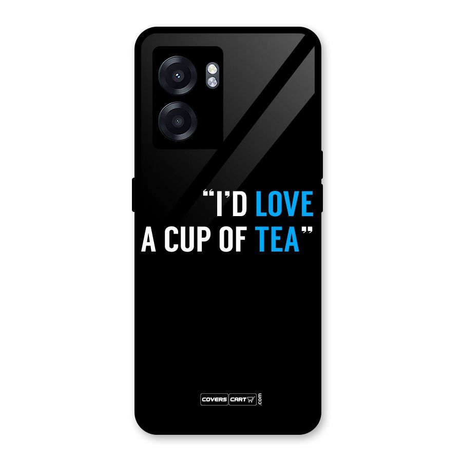 Love Tea Glass Back Case for Realme Narzo 50 5G