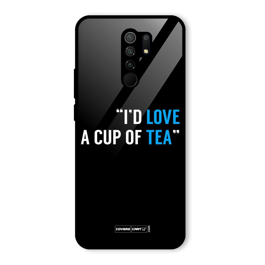 Love Tea Glass Back Case for Redmi 9 Prime