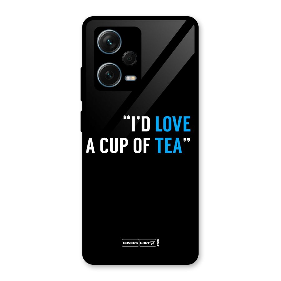 Love Tea Glass Back Case for Redmi Note 12 Pro Plus 5G
