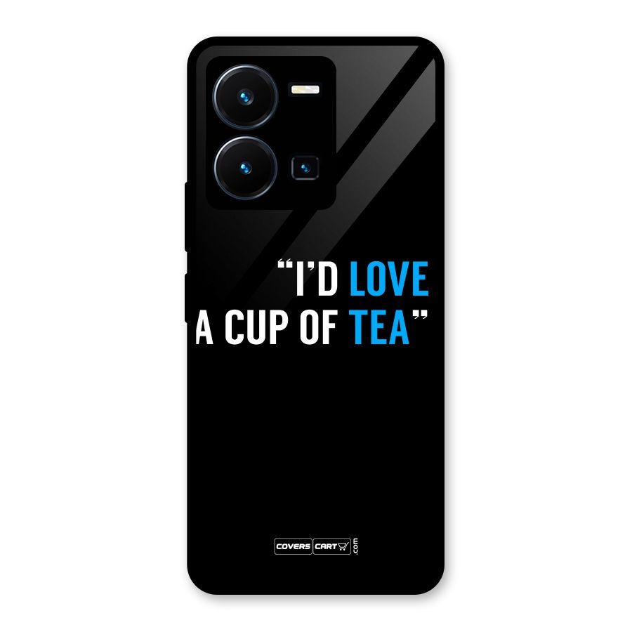 Love Tea Glass Back Case for Vivo Y35
