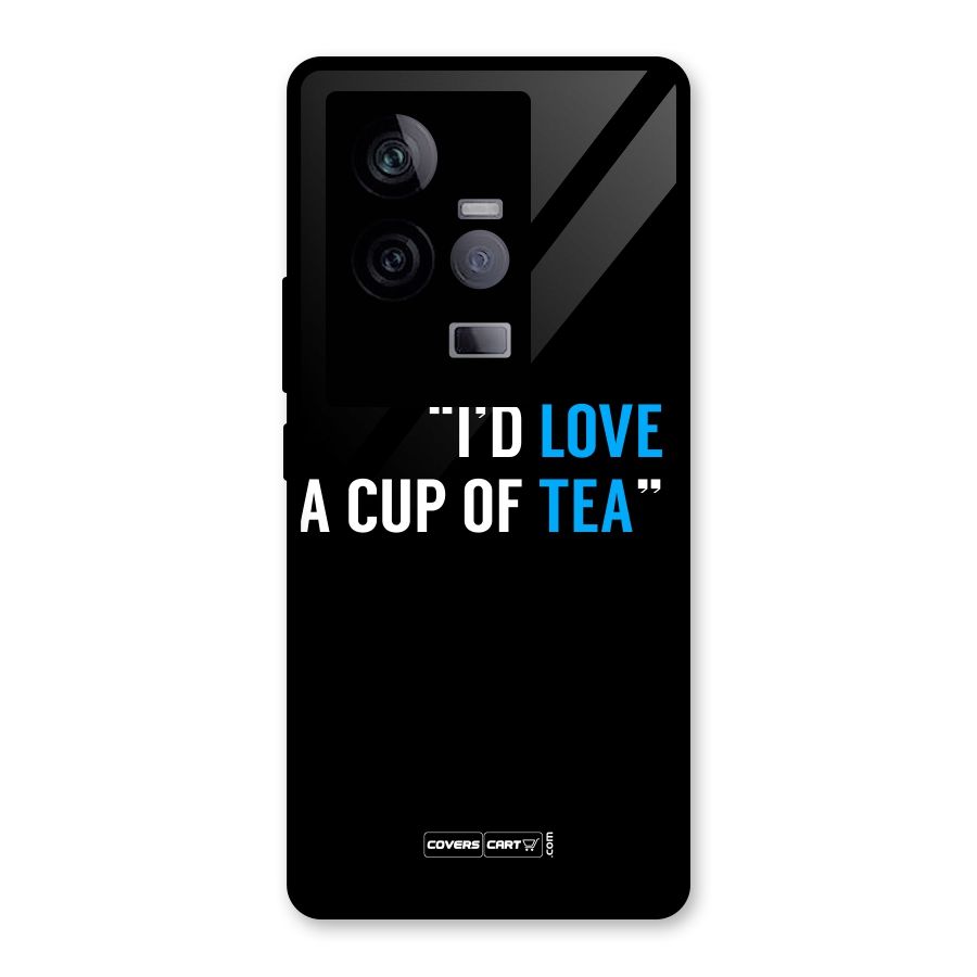 Love Tea Glass Back Case for Vivo iQOO 11 5G