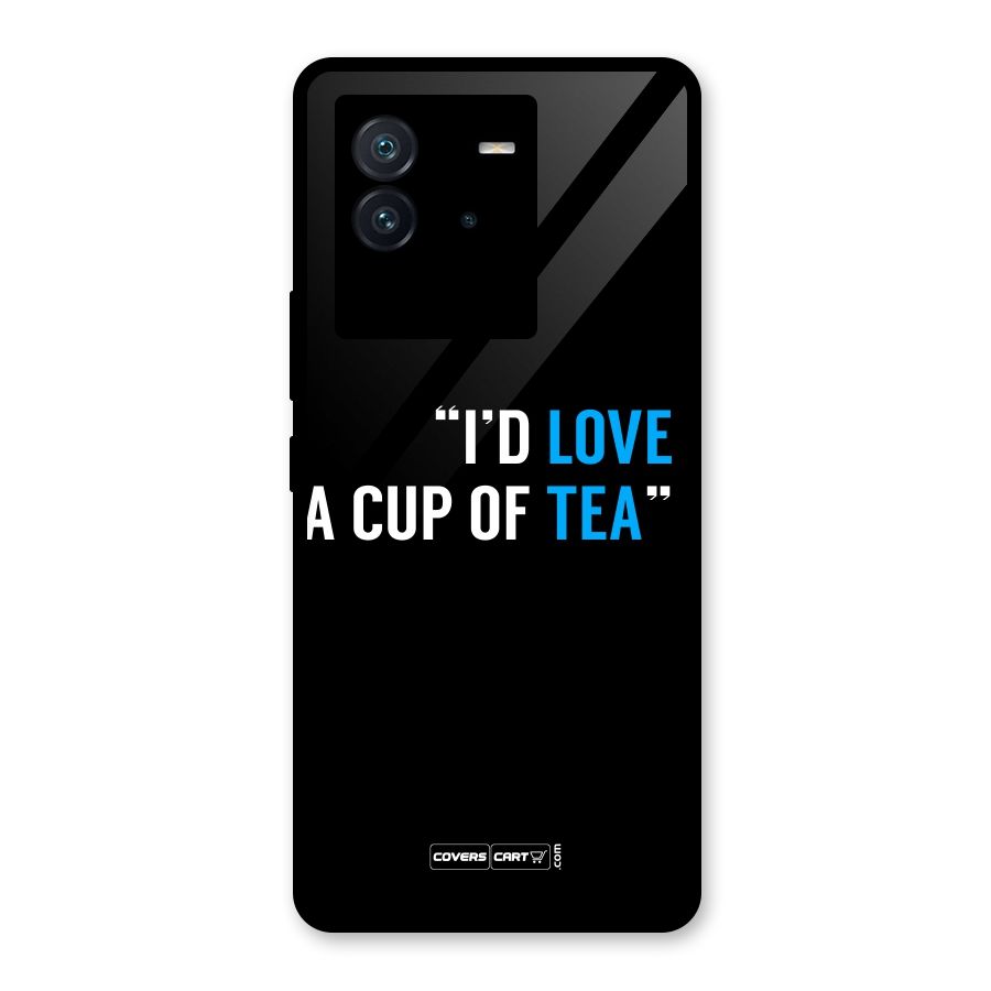 Love Tea Glass Back Case for Vivo iQOO Neo 6 5G