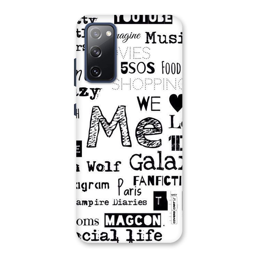 Love Things Back Case for Galaxy S20 FE