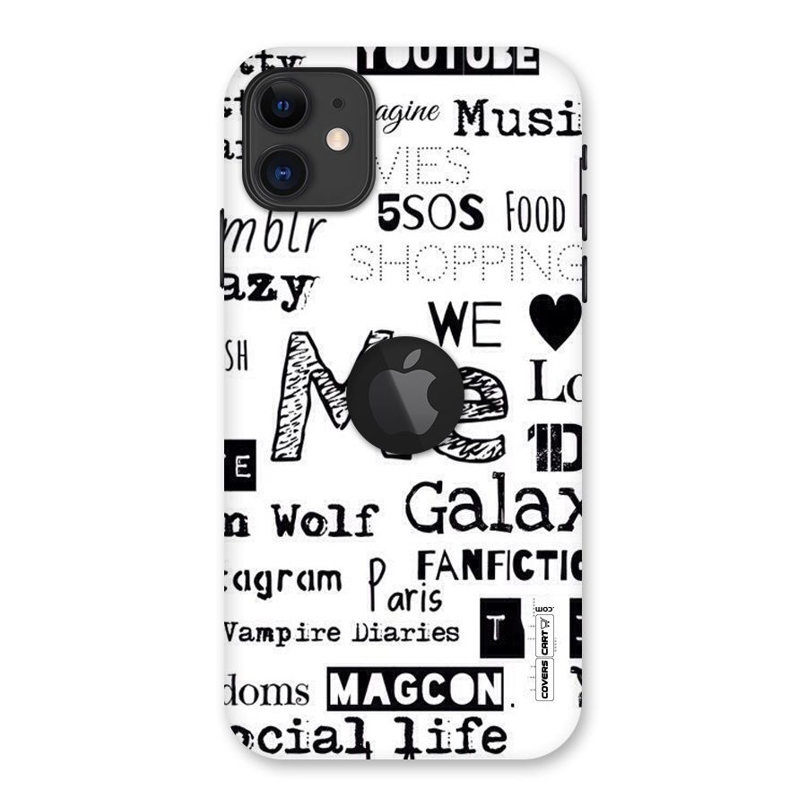 Love Things Back Case for iPhone 11 Logo Cut