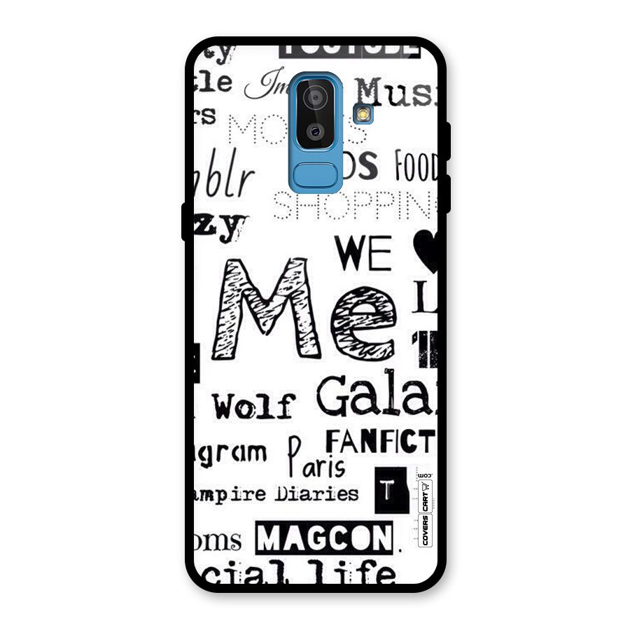 Love Things Glass Back Case for Galaxy J8