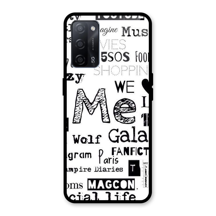 Love Things Glass Back Case for Oppo A53s 5G