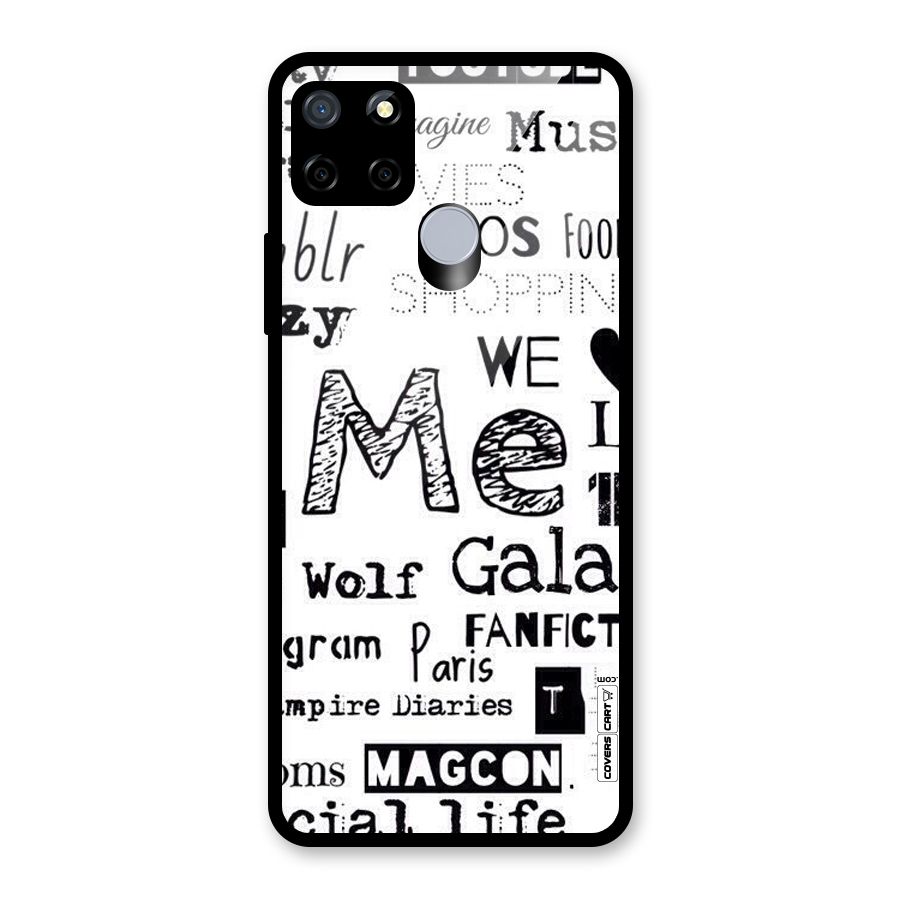 Love Things Glass Back Case for Realme Narzo 20