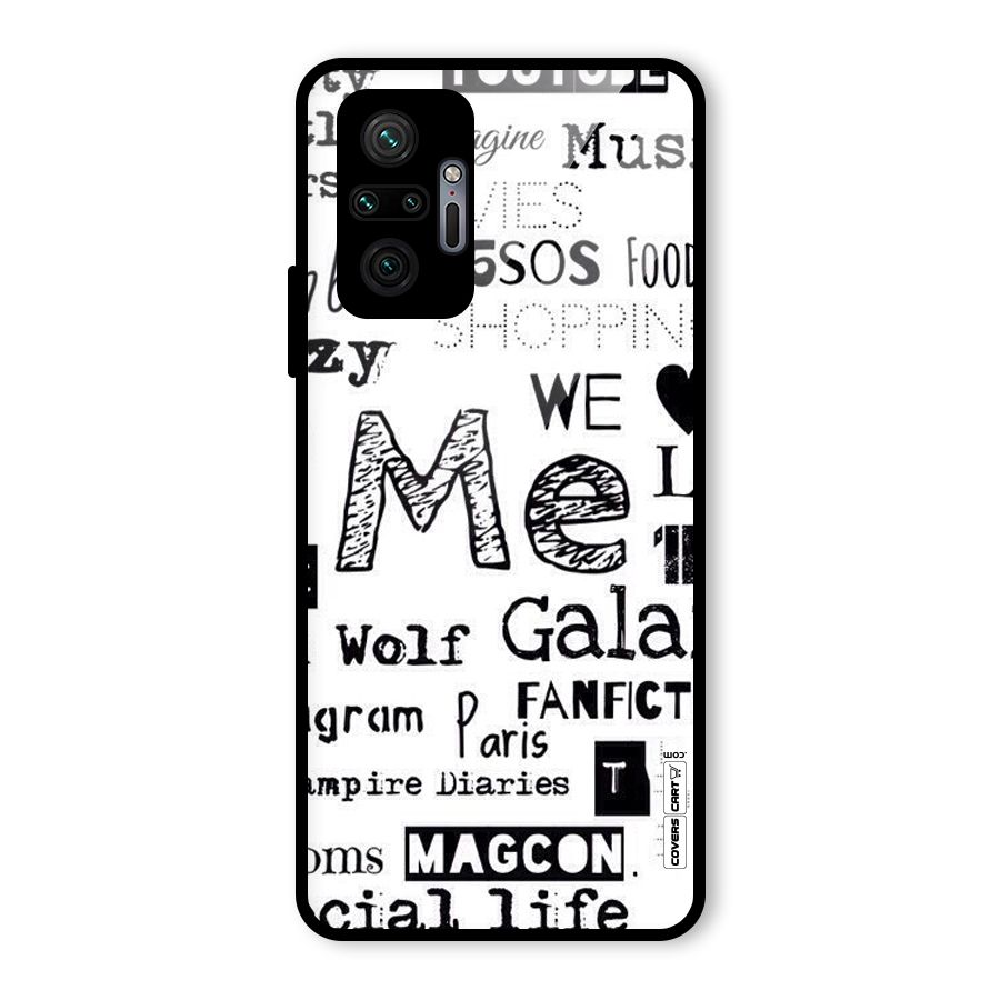 Love Things Glass Back Case for Redmi Note 10 Pro Max