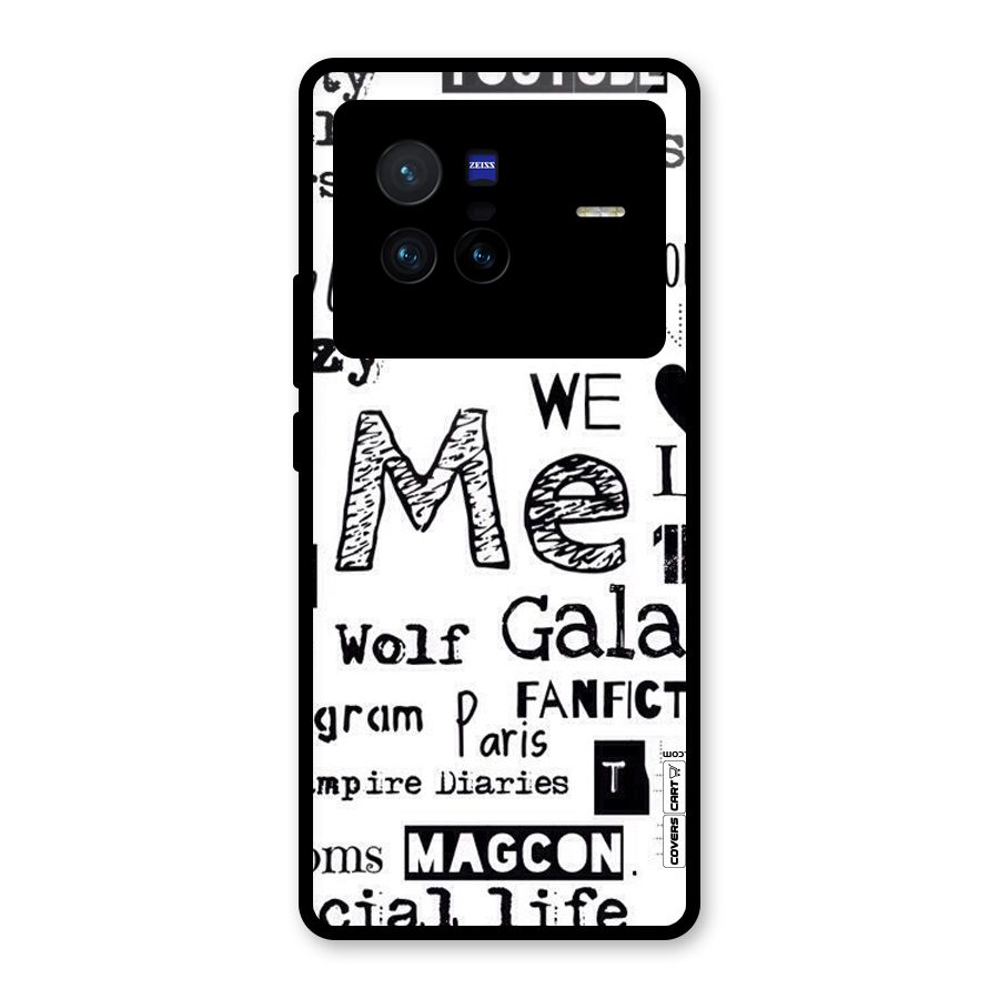 Love Things Glass Back Case for Vivo X80