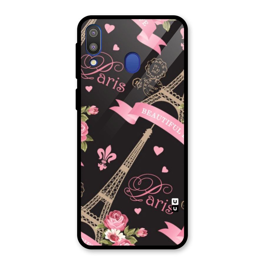Love Tower Glass Back Case for Galaxy M20