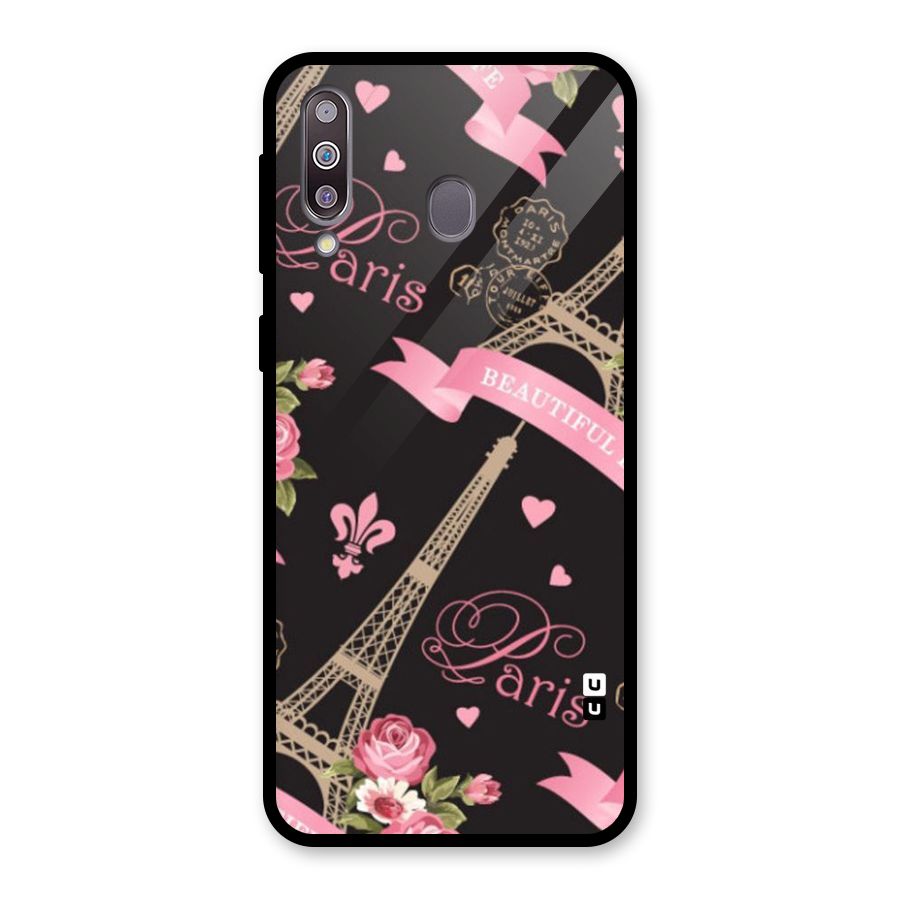 Love Tower Glass Back Case for Galaxy M30
