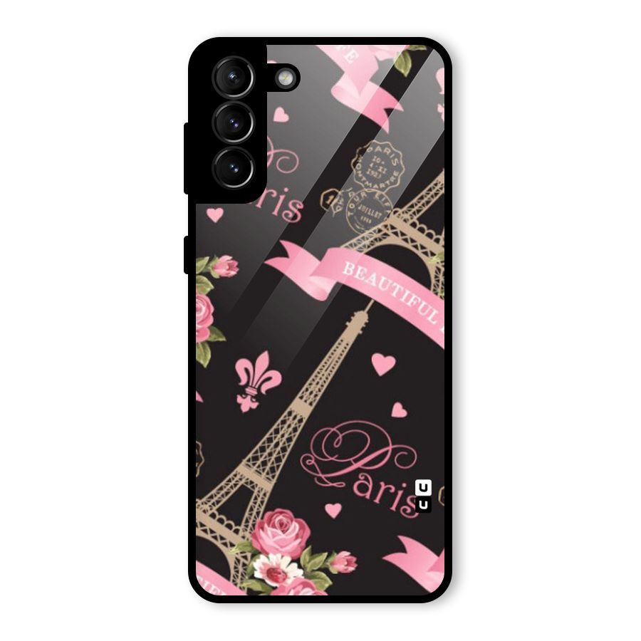 Love Tower Glass Back Case for Galaxy S21 Plus
