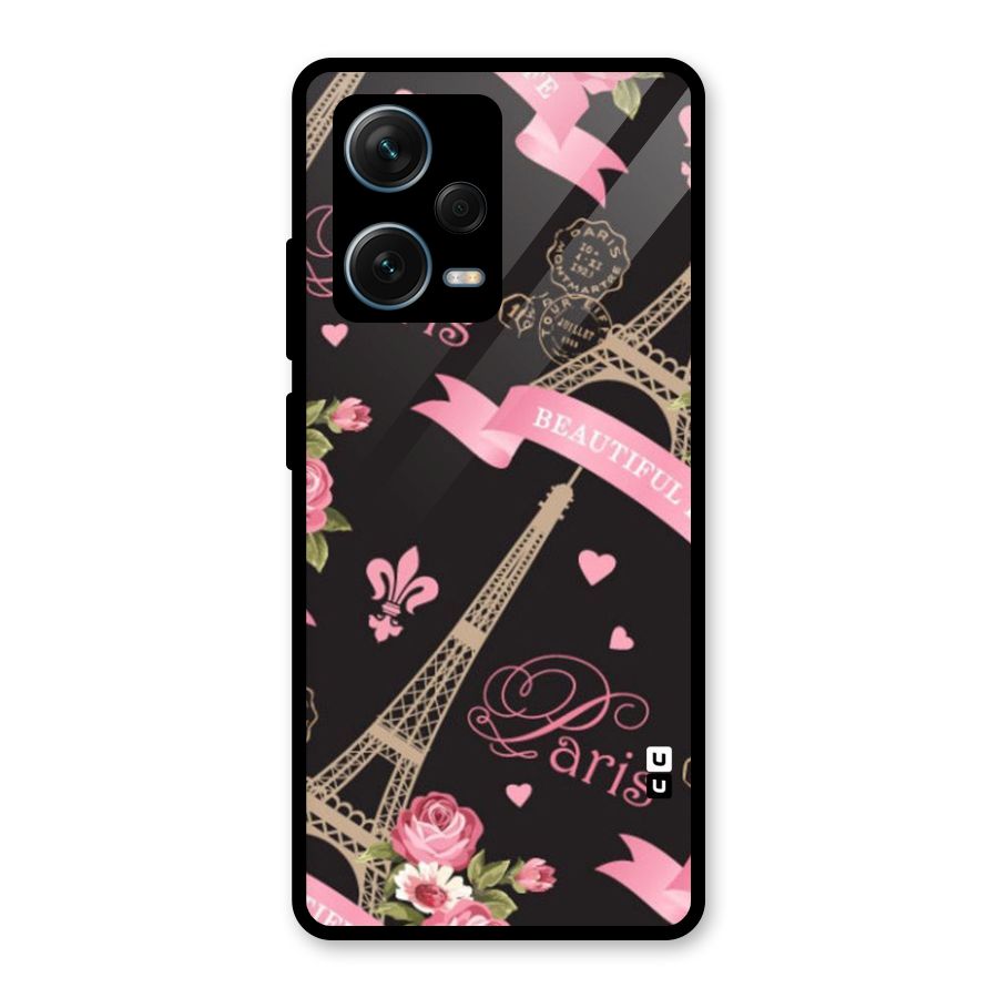 Love Tower Glass Back Case for Redmi Note 12 Pro Plus 5G