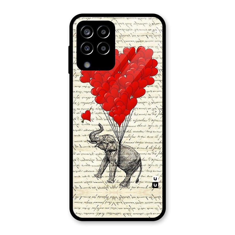 Love Weight Glass Back Case for Galaxy M33
