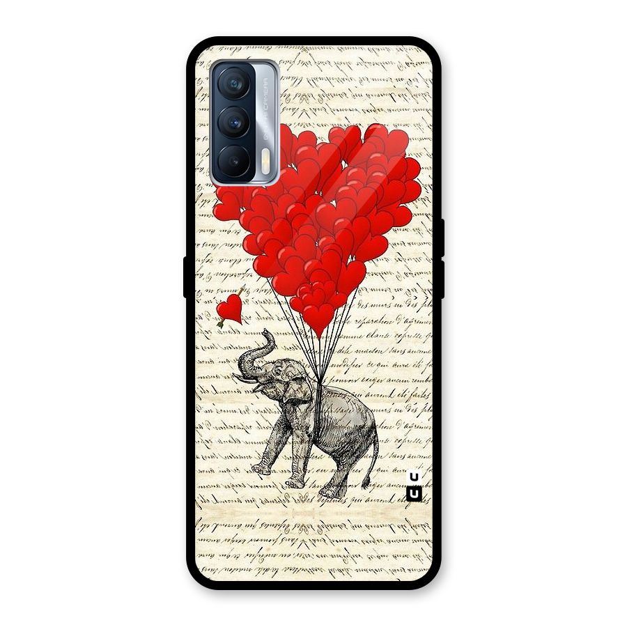 Love Weight Glass Back Case for Realme X7