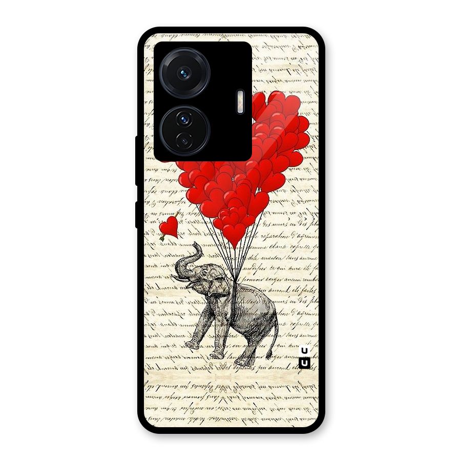 Love Weight Glass Back Case for Vivo T1 Pro