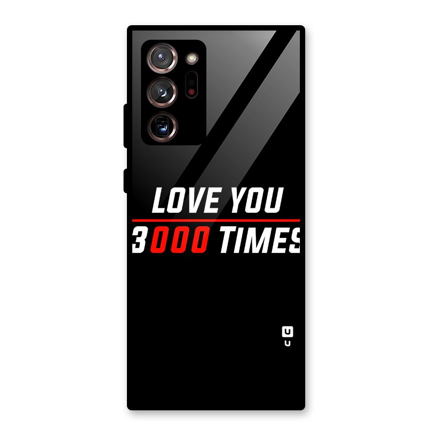 Love You 3000 Times Glass Back Case for Galaxy Note 20 Ultra 5G