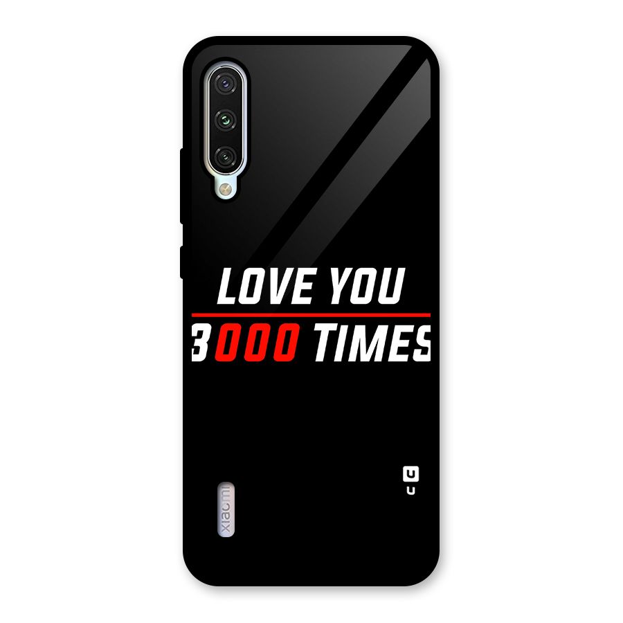 Love You 3000 Times Glass Back Case for Mi A3