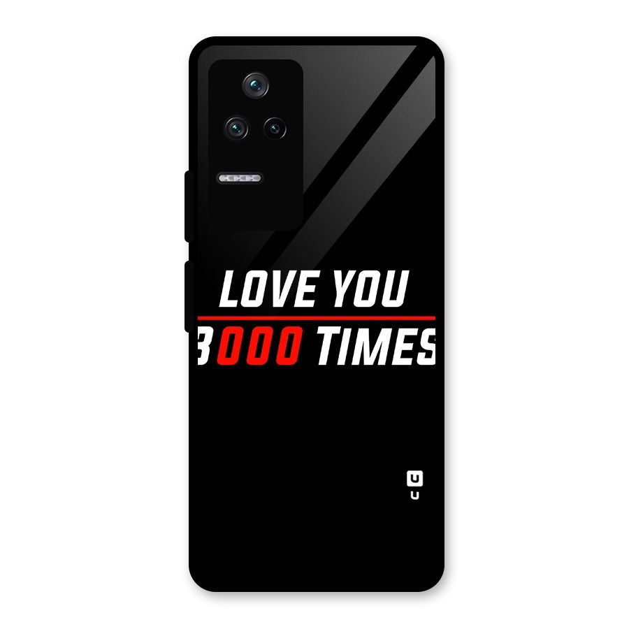 Love You 3000 Times Glass Back Case for Poco F4 5G