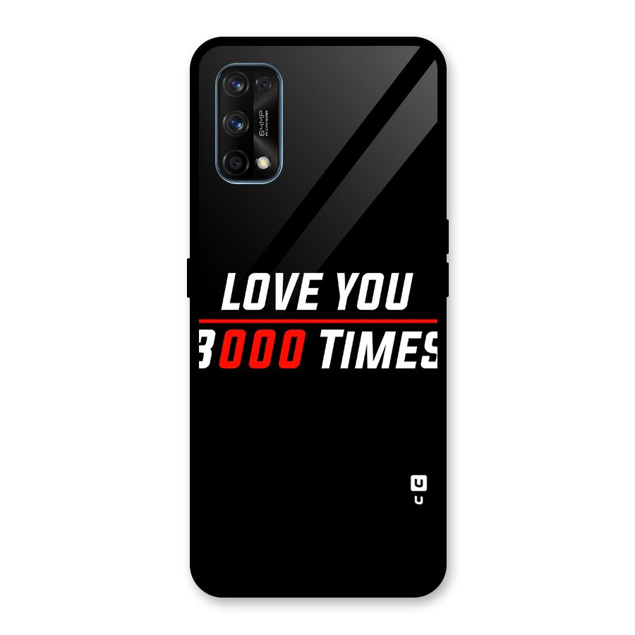 Love You 3000 Times Glass Back Case for Realme 7 Pro