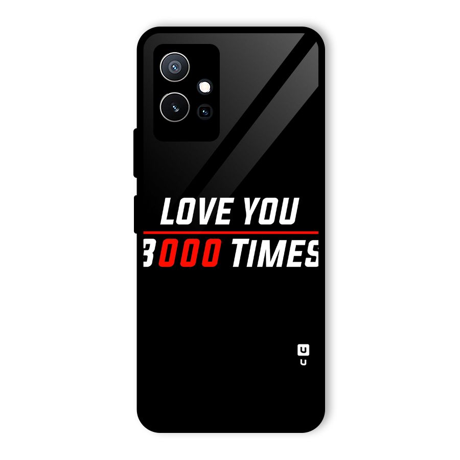 Love You 3000 Times Glass Back Case for Vivo T1 5G