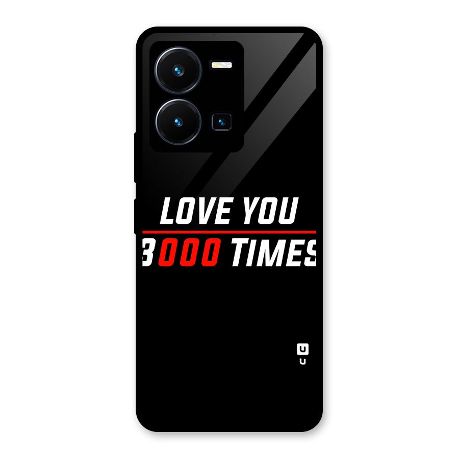 Love You 3000 Times Glass Back Case for Vivo Y35