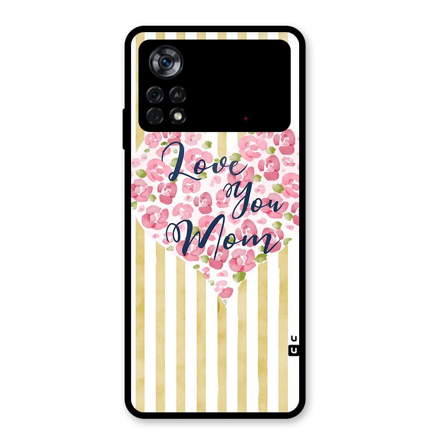 Love You Mom Glass Back Case for Poco X4 Pro 5G