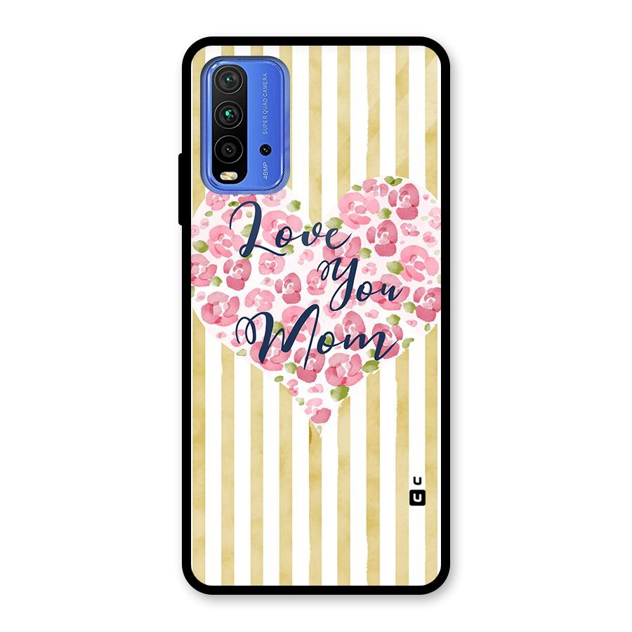 Love You Mom Glass Back Case for Redmi 9 Power