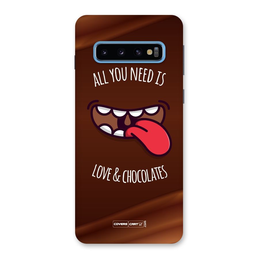 Love and Chocolates Back Case for Galaxy S10