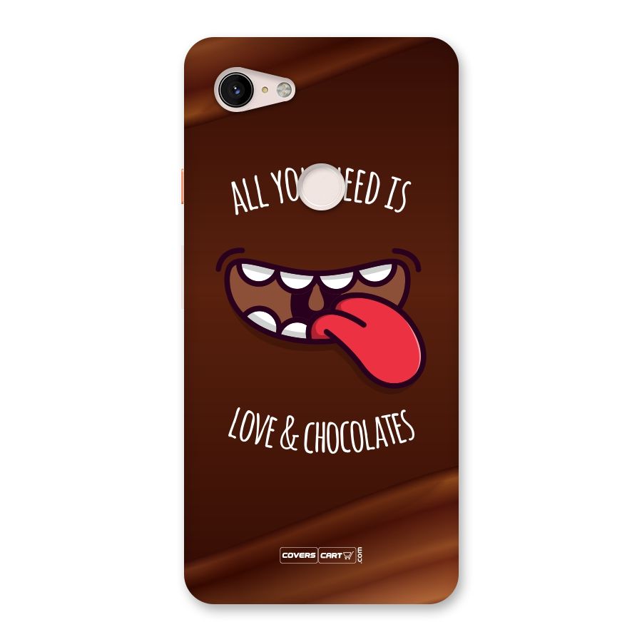 Love and Chocolates Back Case for Google Pixel 3 XL