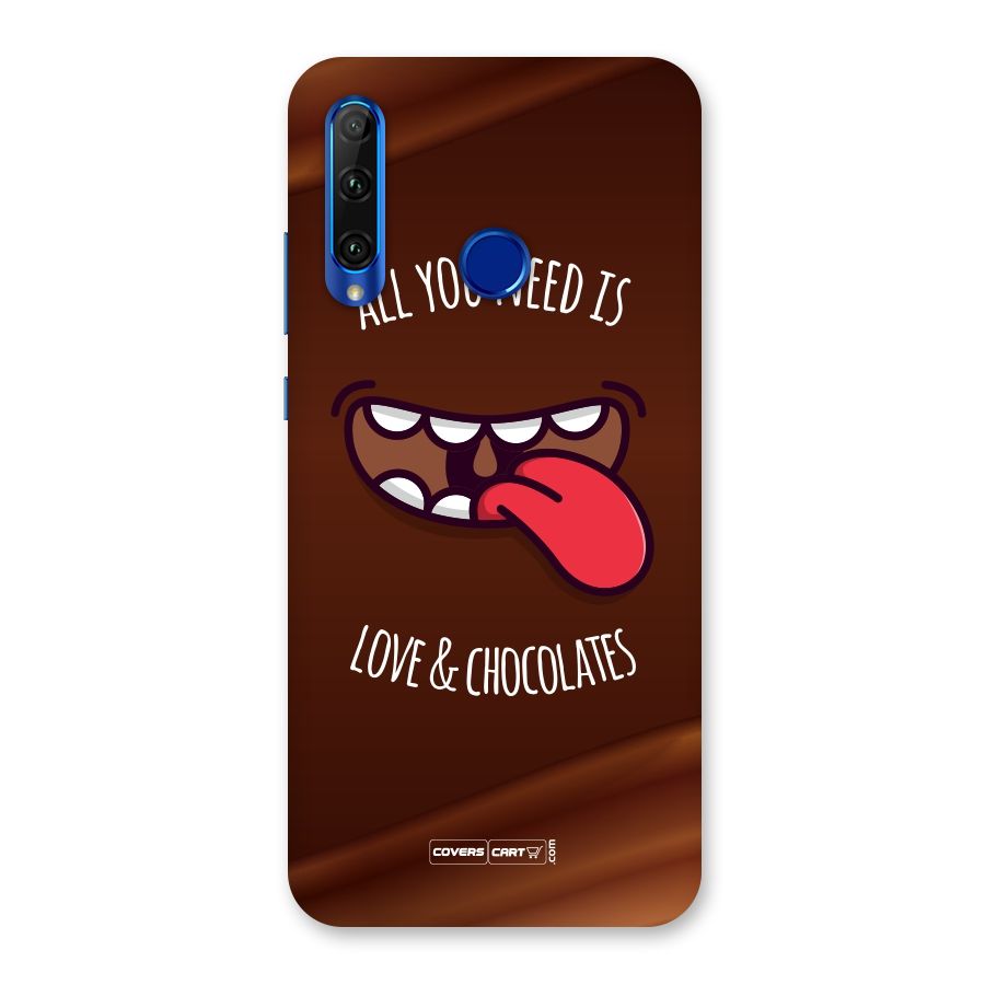 Love and Chocolates Back Case for Honor 20i