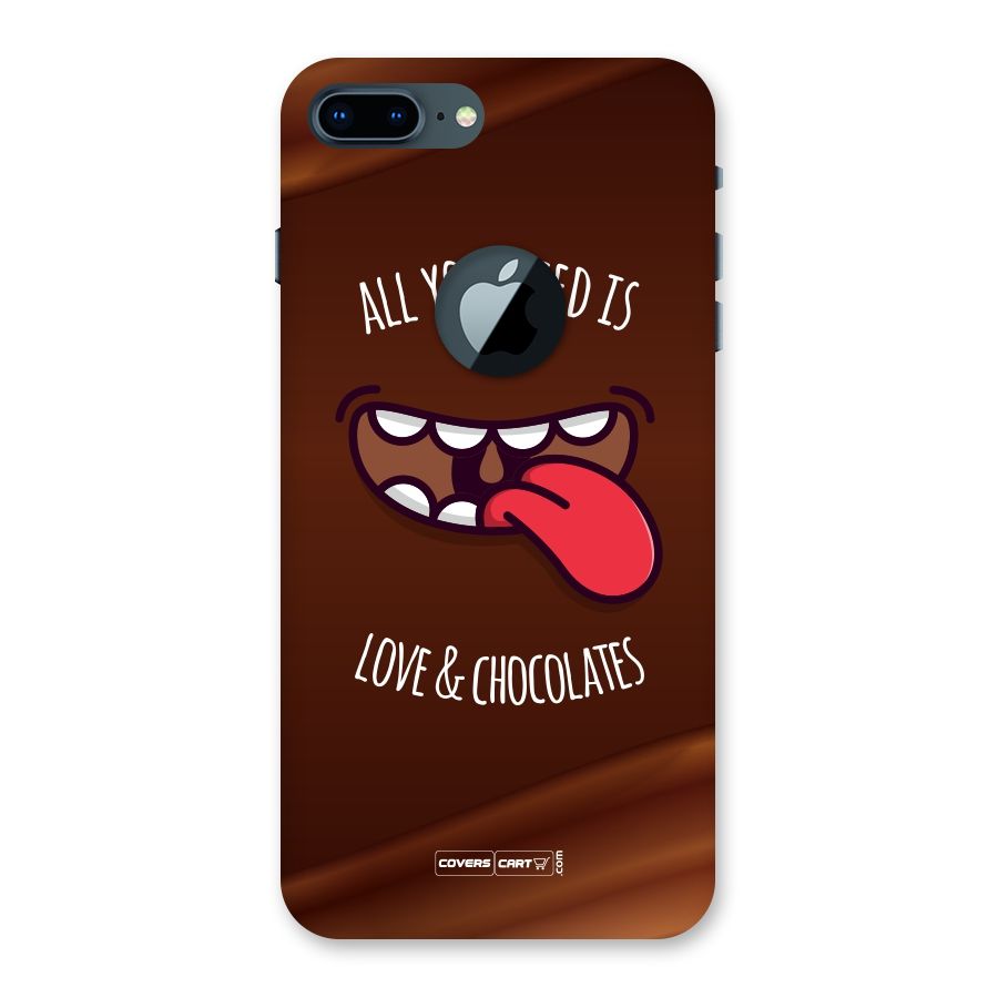 Love and Chocolates Back Case for iPhone 7 Plus Logo Cut