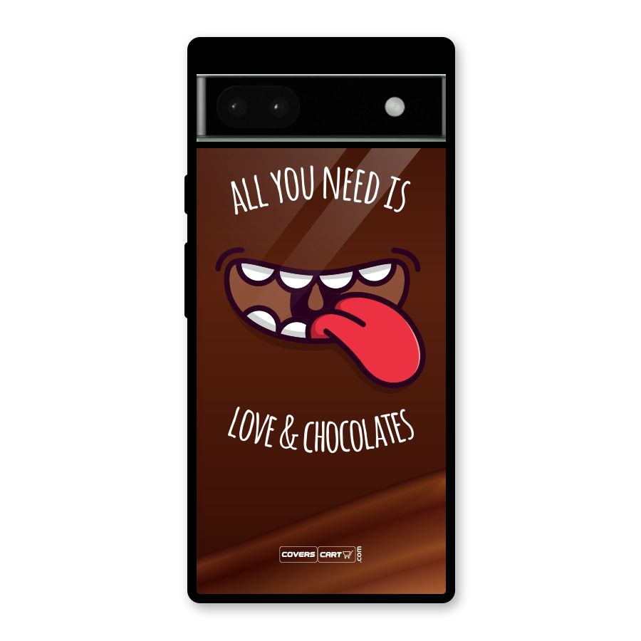 Love and Chocolates Glass Back Case for Google Pixel 6a
