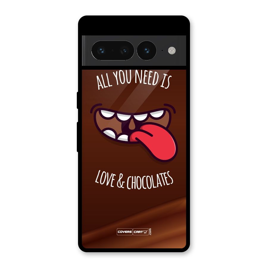 Love and Chocolates Glass Back Case for Google Pixel 7 Pro