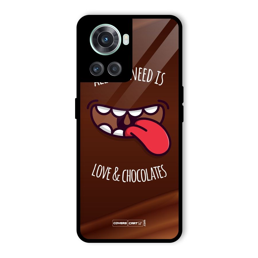 Love and Chocolates Glass Back Case for OnePlus 10R