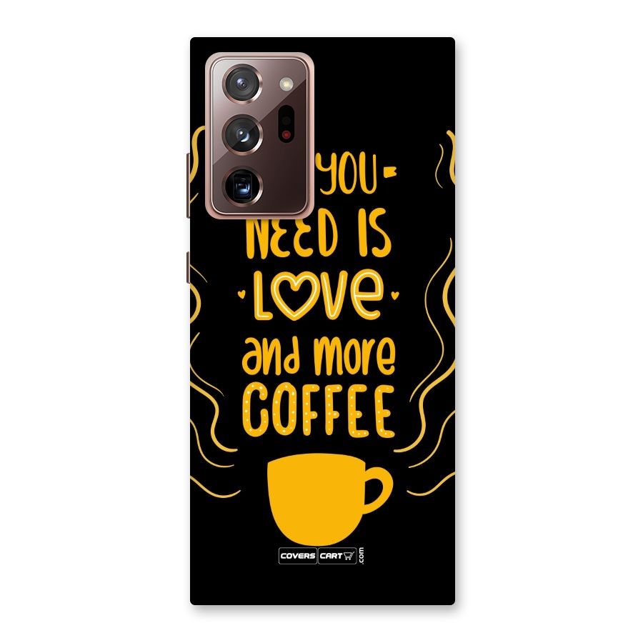 Love and More Coffee Back Case for Galaxy Note 20 Ultra
