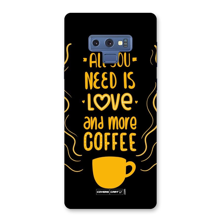 Love and More Coffee Back Case for Galaxy Note 9
