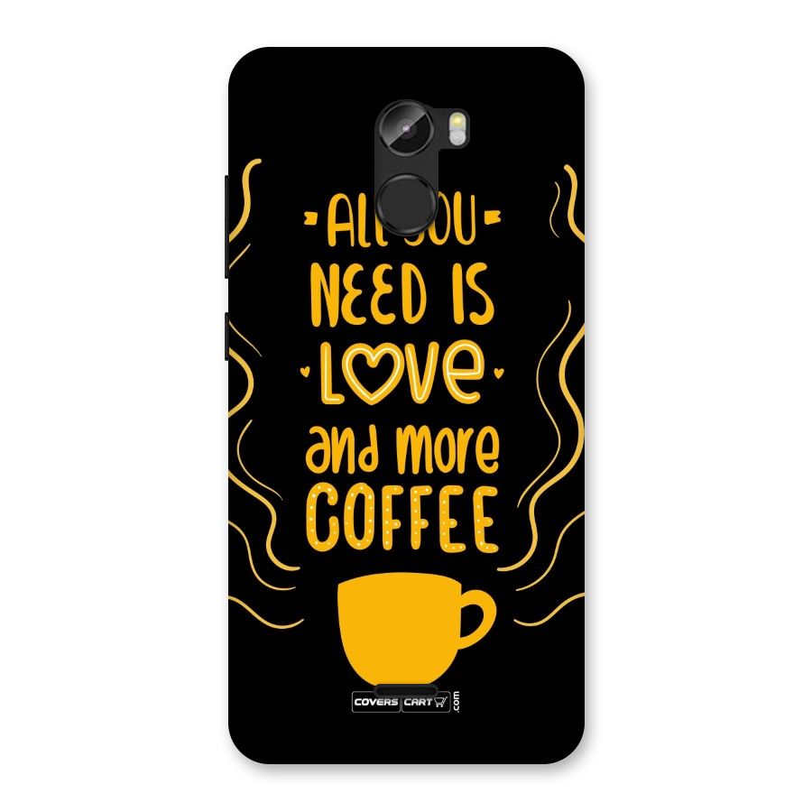 Love and More Coffee Back Case for Gionee X1