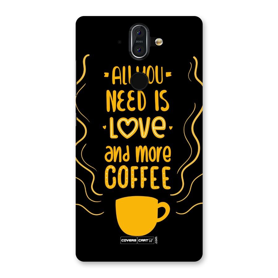 Love and More Coffee Back Case for Nokia 8 Sirocco