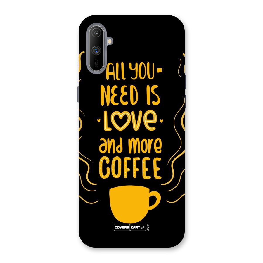 Love and More Coffee Back Case for Realme C3