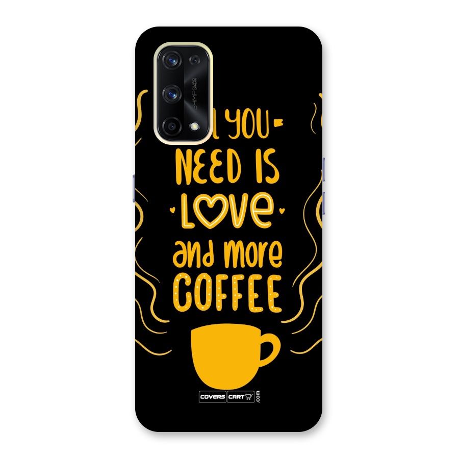 Love and More Coffee Glass Back Case for Realme X7 Pro