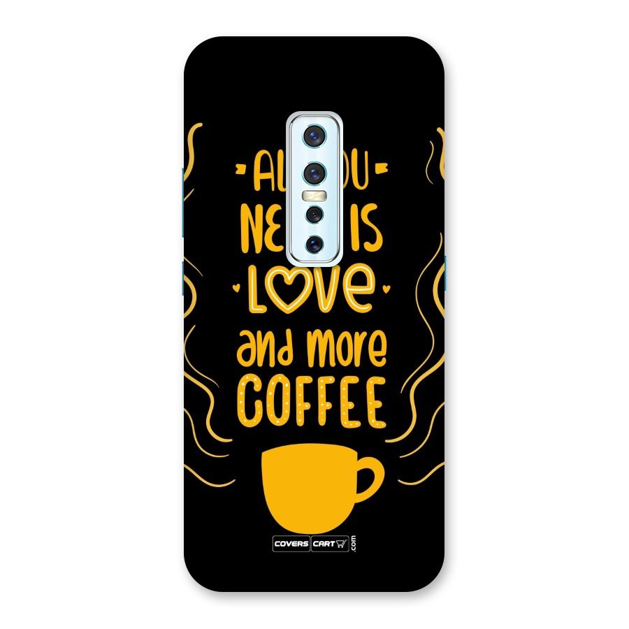 Love and More Coffee Back Case for Vivo V17 Pro