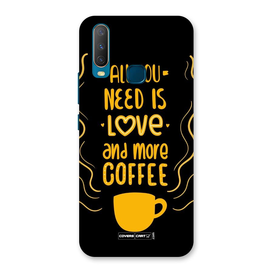 Love and More Coffee Back Case for Vivo Y15