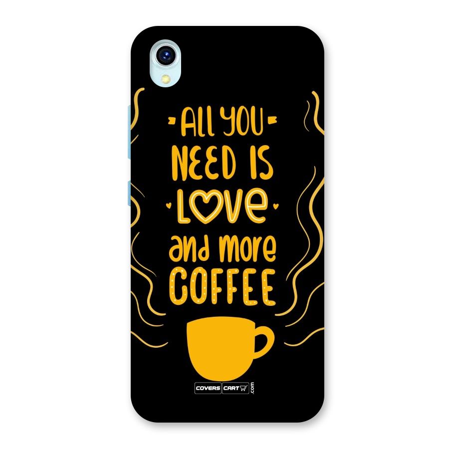 Love and More Coffee Back Case for Vivo Y1s