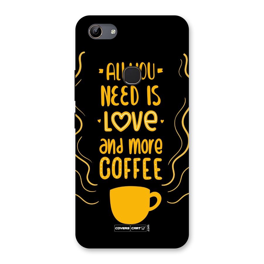 Love and More Coffee Back Case for Vivo Y81