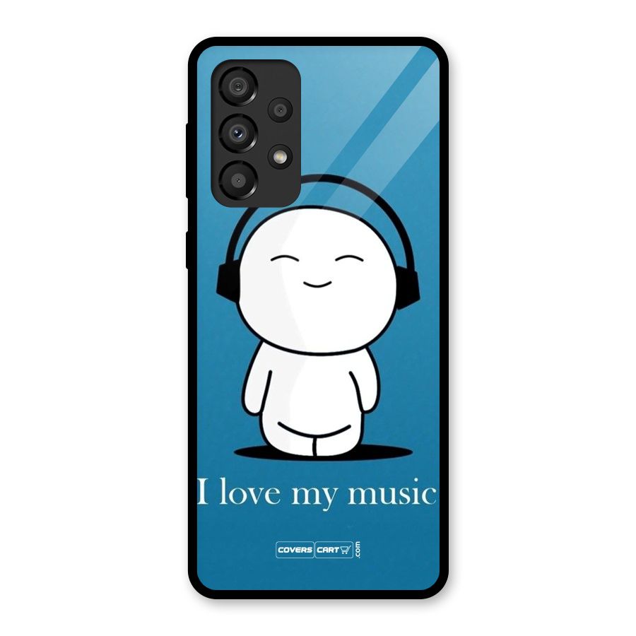 Love for Music Glass Back Case for Galaxy A33 5G