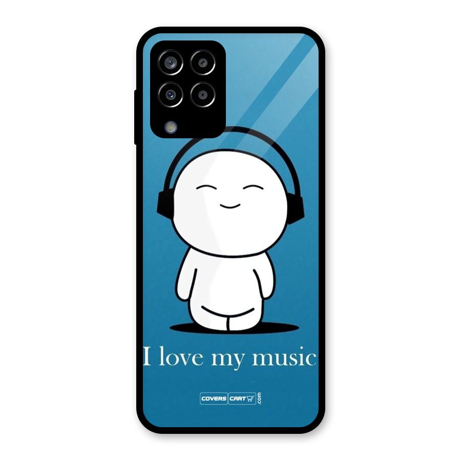 Love for Music Glass Back Case for Galaxy M33