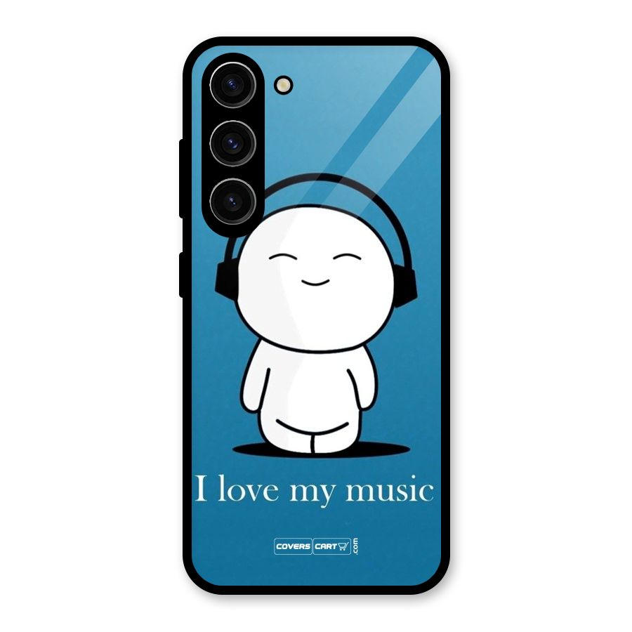 Love for Music Glass Back Case for Galaxy S23