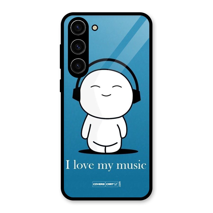Love for Music Glass Back Case for Galaxy S23 Plus