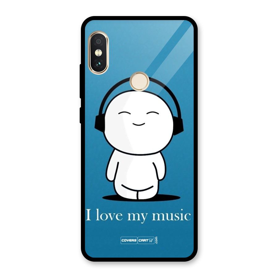 Love for Music Glass Back Case for Redmi Note 5 Pro